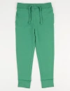 Leveret Kids 100% Cotton Lightweight Jogger Pants In Green