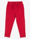 Leveret Kids 100% Cotton Lightweight Jogger Pants In Red