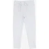 Leveret Kids 100% Cotton Lightweight Jogger Pants In White