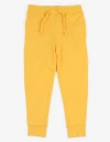 Leveret Kids 100% Cotton Lightweight Jogger Pants In Yellow