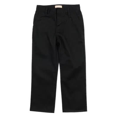 Leveret Kids Chino Pants In Black