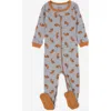 Leveret Kids Cotton Footed Printed Pajamas, Animal, Holiday & Fun Prints In Blue
