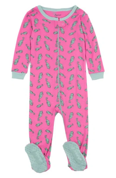 Leveret Babies'  Kids Cotton Footed Printed Pajamas, Animal, Holiday & Fun Prints In Multi