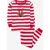 Leveret Kids Cotton Two-piece Printed Holiday Pajamas