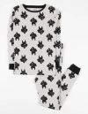 Leveret Kids Cotton Two-piece Printed Pajamas, Animals & Characters In Metallic