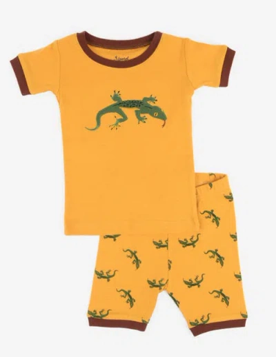 Leveret Kids Cotton Two-piece Short Printed Pajamas, Animals & Characters In Multi