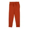 Leveret Kids Drawstring Jogger Pants Boho Solid Color In Red