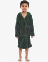 Leveret Kids Fleece Hooded Robe, Solid Colors In Multi