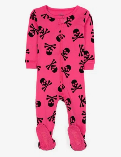 Leveret Kids Footed Cotton Halloween Matching Family Pajamas, Fun Prints In Animal Print