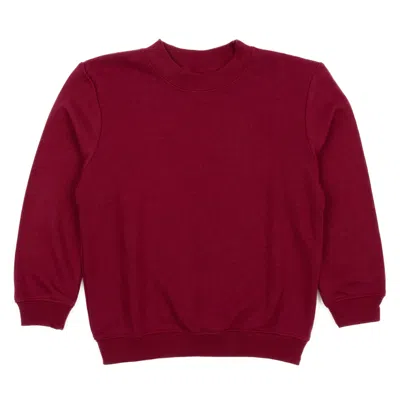Leveret Kids Long Sleeve Sweatshirt Classic Solid Color In Brown