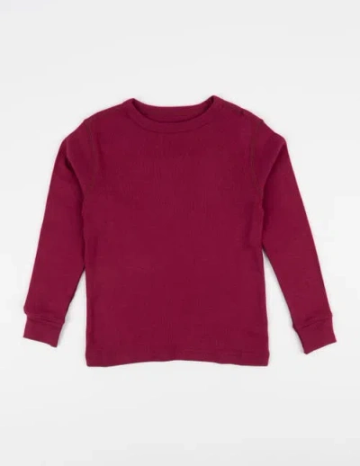 LEVERET LEVERET KIDS LONG SLEEVE T-SHIRT, 100% COTTON, SOLID COLORS