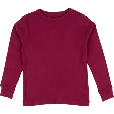 LEVERET LEVERET KIDS LONG SLEEVE T-SHIRT, 100% COTTON, SOLID COLORS