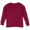 Leveret Kids Long Sleeve T-shirt Classic Solid Color In Multi