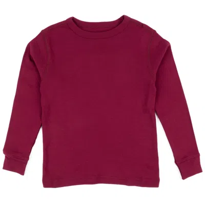 LEVERET KIDS LONG SLEEVE T-SHIRT CLASSIC SOLID COLOR