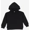 Leveret Kids Pullover Hoodie, Cotton Blend, Kangaroo Pocket, Solid Colors In Black