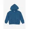 Leveret Kids Pullover Hoodie, Cotton Blend, Kangaroo Pocket, Solid Colors In Blue