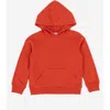 Leveret Kids Pullover Hoodie, Cotton Blend, Kangaroo Pocket, Solid Colors In Brown