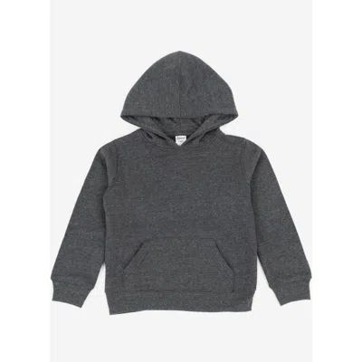 Leveret Kids Pullover Hoodie, Cotton Blend, Kangaroo Pocket, Solid Colors In Gray