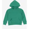 Leveret Kids Pullover Hoodie, Cotton Blend, Kangaroo Pocket, Solid Colors In Green