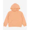 Leveret Kids Pullover Hoodie, Cotton Blend, Kangaroo Pocket, Solid Colors In Orange