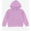 Leveret Kids Pullover Hoodie, Cotton Blend, Kangaroo Pocket, Solid Colors In Pink