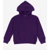 Leveret Kids Pullover Hoodie, Cotton Blend, Kangaroo Pocket, Solid Colors In Purple