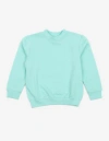 Leveret Kids Pullover Sweatshirt, Long Sleeve, Solid Colors In Blue