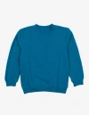 Leveret Kids Pullover Sweatshirt, Long Sleeve, Solid Colors In Blue