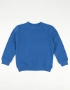 Leveret Kids Pullover Sweatshirt, Long Sleeve, Solid Colors In Blue