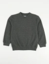 Leveret Kids Pullover Sweatshirt, Long Sleeve, Solid Colors In Gray
