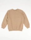 Leveret Kids Pullover Sweatshirt, Long Sleeve, Solid Colors In Neutral