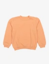 Leveret Kids Pullover Sweatshirt, Long Sleeve, Solid Colors In Orange