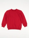 Leveret Kids Pullover Sweatshirt, Long Sleeve, Solid Colors In White