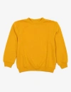 Leveret Kids Pullover Sweatshirt, Long Sleeve, Solid Colors In Yellow