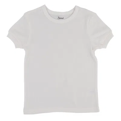 Leveret Kids Short Sleeve T-shirt Neutral Solid Color In Purple