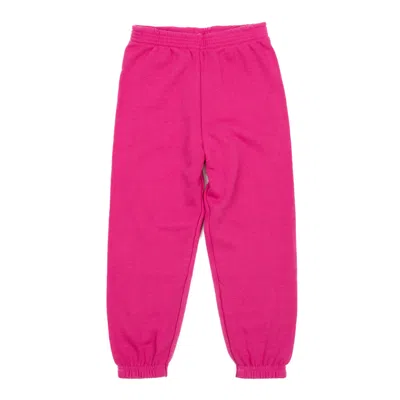 Leveret Kids Sweatpants Classic Solid Color In Pink