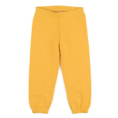 Leveret Kids Sweatpants Classic Solid Color In Yellow