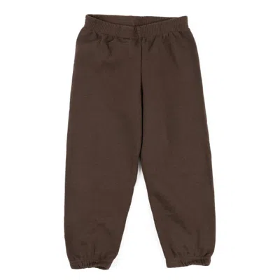Leveret Kids Sweatpants Neutral Solid Color In Brown