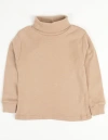 Leveret Kids Turtleneck, 100% Cotton, Solid Colors In Neutral