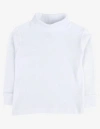 Leveret Kids Turtleneck, 100% Cotton, Solid Colors In White