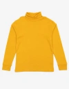 Leveret Kids Turtleneck, 100% Cotton, Solid Colors In Yellow