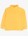 Leveret Kids Turtleneck, 100% Cotton, Solid Colors In Yellow