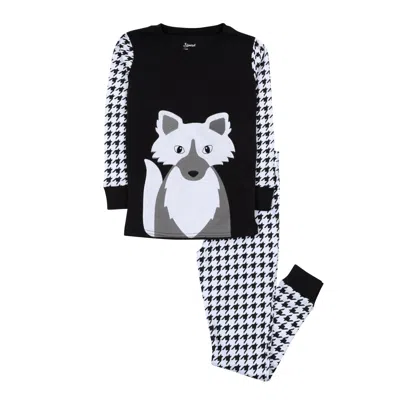 Leveret Kids Two Piece Cotton Pajamas Full Fox In Multi