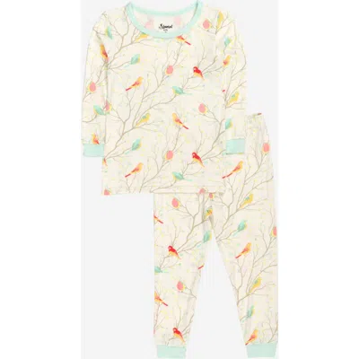Leveret Kids Viscose Matching Family Holiday Pajamas, Reindeer & Polar Bear Prints In Multi