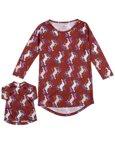 Leveret Matching Girls & Doll Nightgown