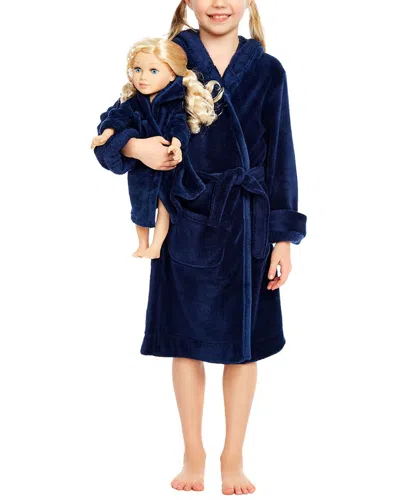 Leveret Matching Girls & Doll Robe In Blue