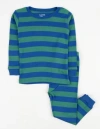 Leveret Two-piece Printed Cotton Pajamas, Stripes, Animals & Characters In Multi