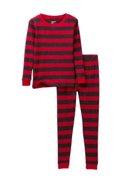 Leveret Kids'  Two-piece Pajama Set In Multi