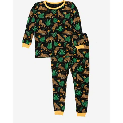 Leveret Kids'  Viscose Matching Family Holiday Pajamas, Reindeer & Polar Bear Prints In Multi