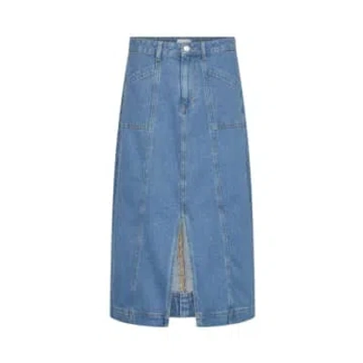 Levete Room - Frill Skirt Denim In Blue